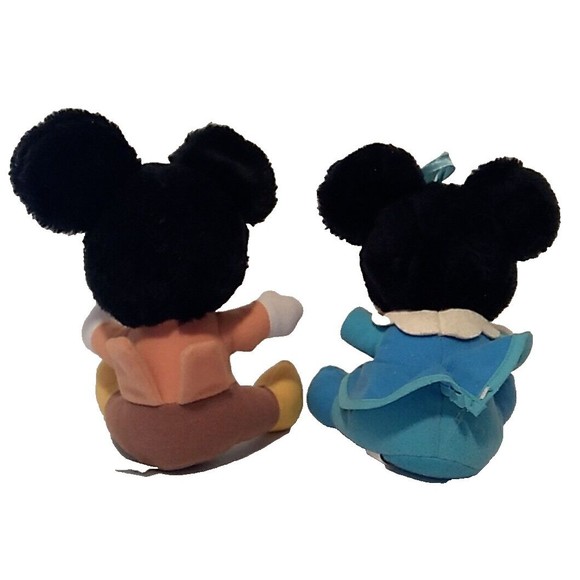 Vintage 1984 Walt Disney Mickey's Christmas Carol Plush Mickey & Minnie Mouse - Picture 3 of 8